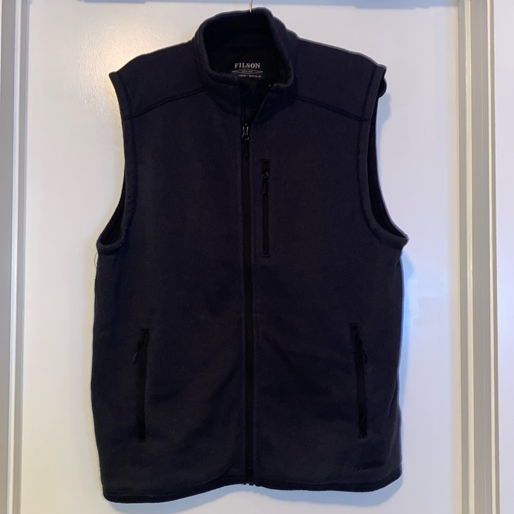 Mens filson ridgeway fleece vest large